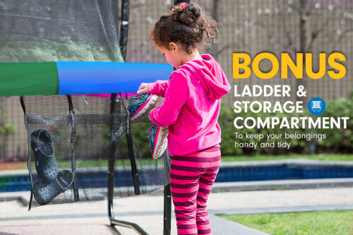 Kahuna 6 ft Trampoline with Rainbow Safety Pad - Image 7