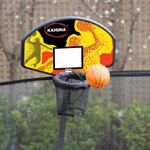 Kahuna Trampoline 6 ft with Basketball Set  Rainbow - Image 8