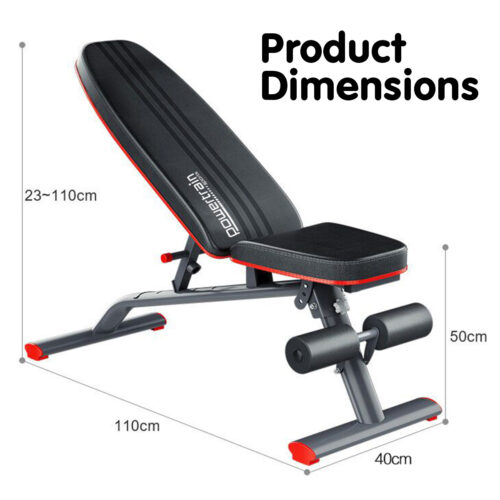 Powertrain Home Gym Bench Adjustable Flat Incline Decline FID 250KG Load - Image 8