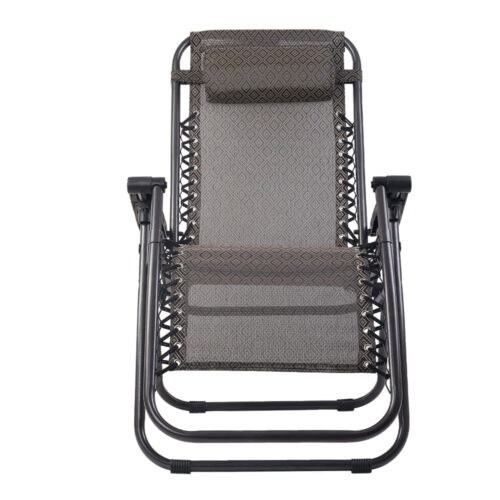Gardeon Zero Gravity Chair Folding Outdoor Recliner Adjustable Sun Lounge Camping Beige - Image 4