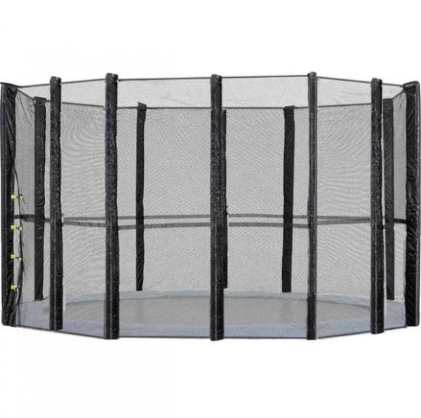 12ft Trampoline Replacement Safety Pad and Net Round 8 Poles Pink - Image 2