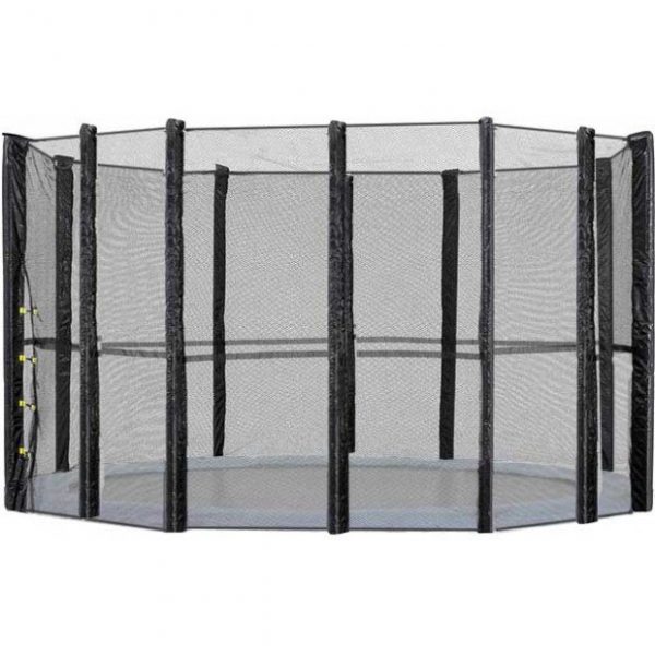 10ft Trampoline Replacement Safety Pad and Net Round 8 Poles Blue - Image 2