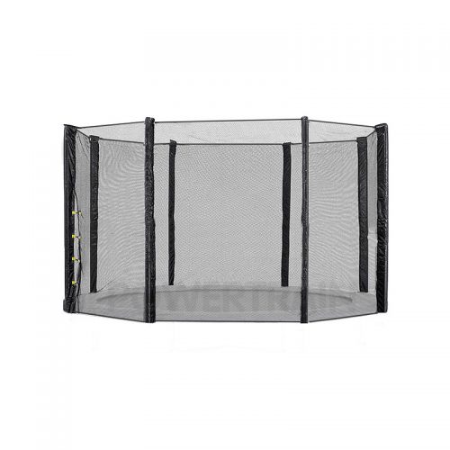 8ft Replacement Trampoline Safety Net Outdoor Enclosure 6 Pole - Image 2