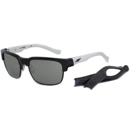 Arnette AN 4205-01 22756G Dean Back White with Silver Mirror Mens Sunglasses
