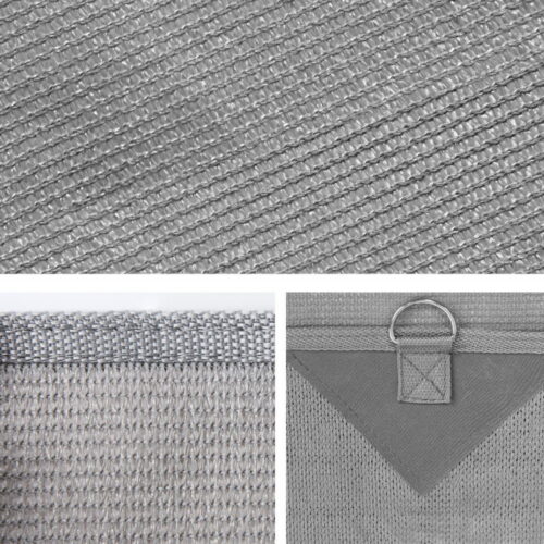 Caravan Privacy Screen Roll Out Awning 4.3X1.95M End Wall Side Sun Shade Grey - Image 4
