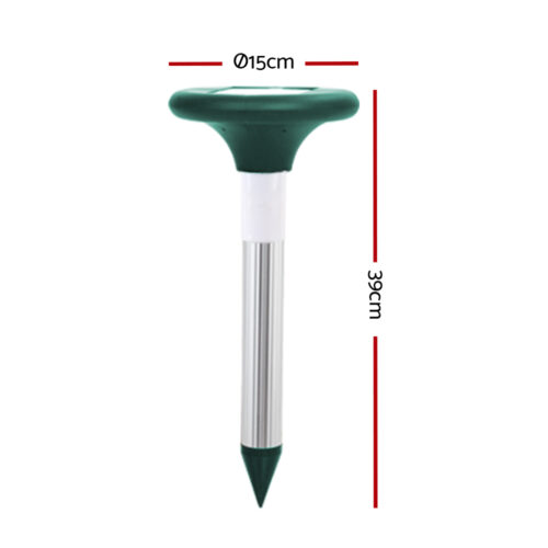 Gardeon Snake Repeller Set of 12 Solar LED Pulse Plus Ultrasonic Pest Rodent Repellent - Image 3
