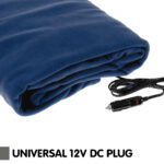 Laura Hill Heated Electric Car Blanket 150x110cm 12V  Navy Blue