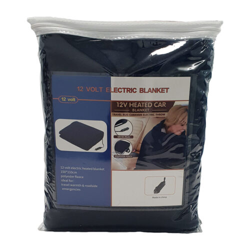 Laura Hill Heated Electric Car Blanket 150x110cm 12V  Navy Blue - Image 9