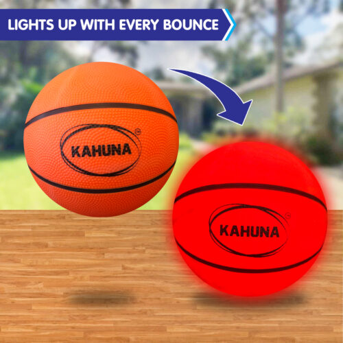 Kahuna Basketball L.E.D Glow Light Up Trampoline Ball - Image 7