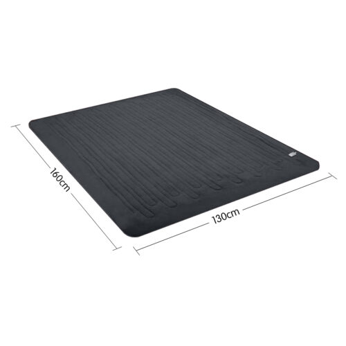 Laura Hill Heated Electric Blanket Throw Rug Coral Warm Fleece Grey - Image 9