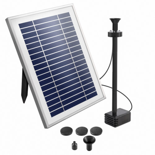 Gardeon Solar Pond Pump Submersible Water Fountain with Battery Kit LED Lights 4.3FT - Image 2