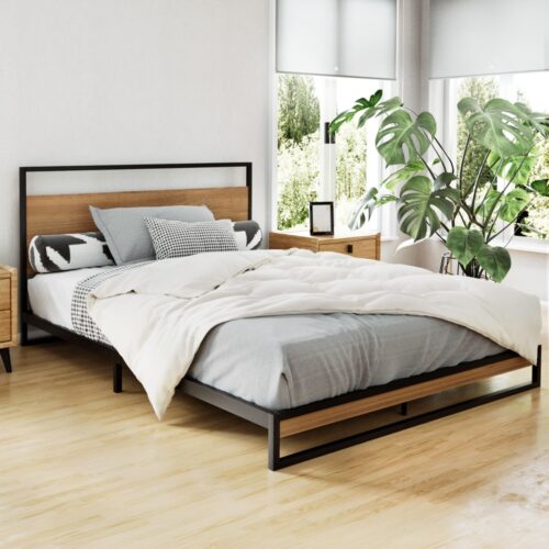 Artiss Bed Frame Double Size Metal Bed Frame DANE - Image 2