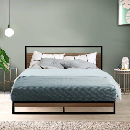 Artiss Bed Frame Double Size Metal Bed Frame DANE - Image 8