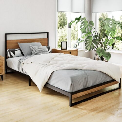 Artiss Bed Frame Metal Bed Frame DANE - King Single - Image 2
