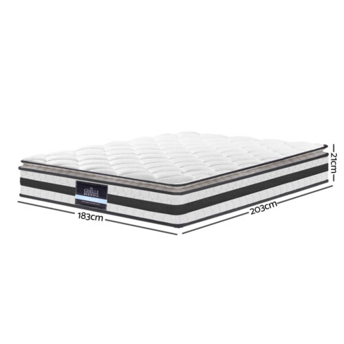 Giselle Bedding 21cm Mattress Pillow Top King - Image 2