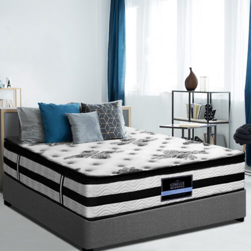 Giselle Bedding 34cm Mattress Euro Top Pocket Spring King Single - Image 7