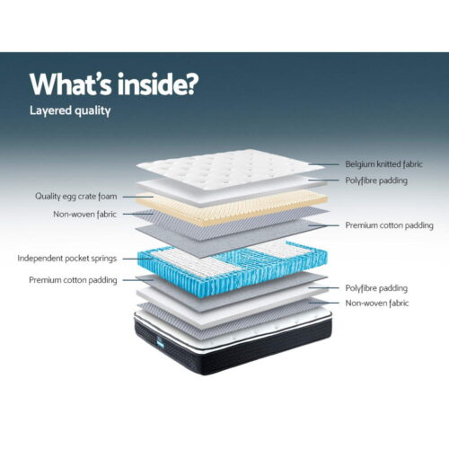 Giselle Bedding 21cm Mattress Euro Top Queen - Image 6