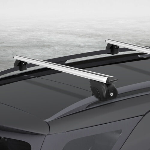 Universal Car Roof Racks Pod Aluminium Cross Bars Upgraded Holder 126cm Silver - Image 8