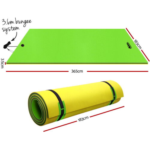 Weisshorn Floating Water Mat 3.5x1.8m Foam Pad Swimming Pool Island Platform - Image 3