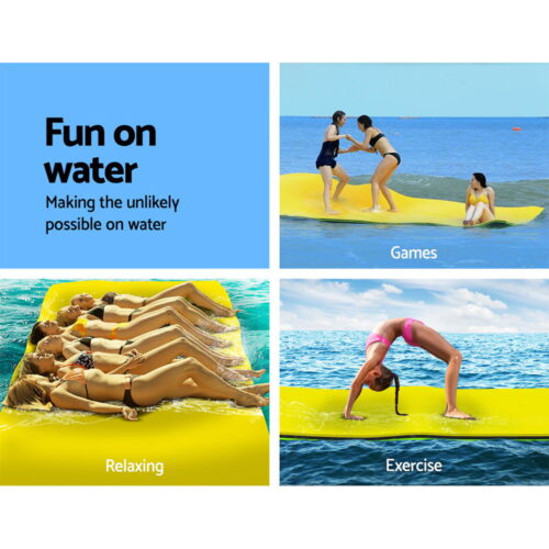 Weisshorn Floating Water Mat 3.5x1.8m Foam Pad Swimming Pool Island Platform - Image 4