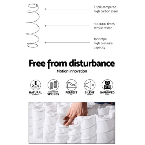 Giselle Bedding 34cm Mattress Cool Gel Memory Foam 7 Zone Double - Image 6