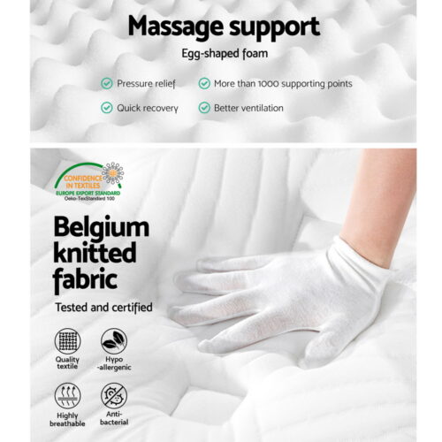 Giselle Bedding 34cm Mattress Cool Gel Memory Foam 7 Zone King - Image 7