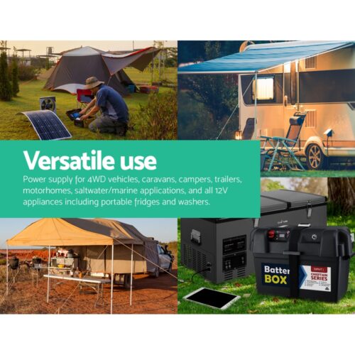 Giantz AGM Deep Cycle Battery 12V 200Ah Box Portable Solar Caravan Camping - Image 7