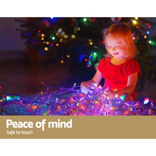 20M Christmas Lights Icicle Light 800 LED Multi-coloured Jingle Jollys - Image 6