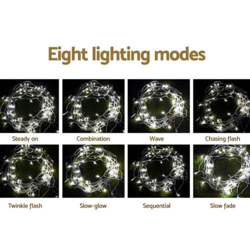 3X6M Christmas Lights Curtain Light Cool White 600 LED Jingle Jollys - Image 5
