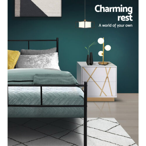 Artiss Bed Frame King Single Metal Bed Frame SOL - Image 7
