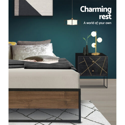 Artiss Bed Frame Metal Bed Frame Bed Base OSLO - Single - Image 5