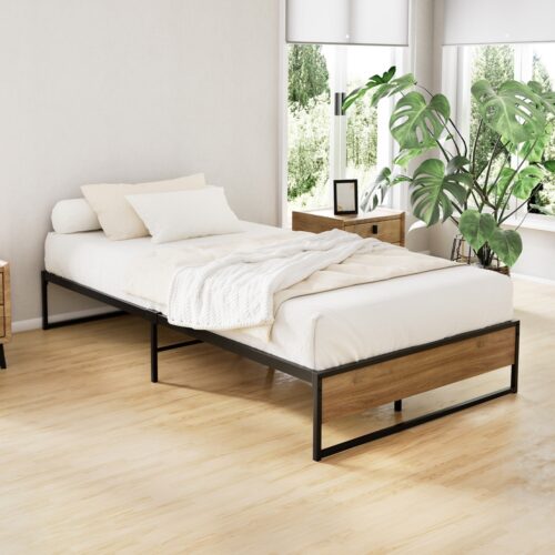 Artiss Bed Frame Metal Bed Frame Bed Base OSLO - King Single - Image 7