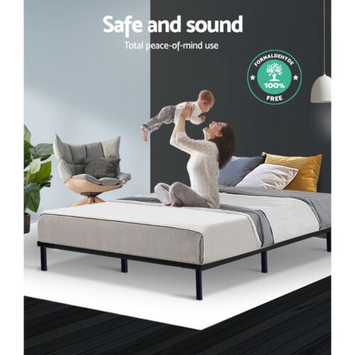 Artiss Bed Frame Double Size Metal Bed Frame TED - Image 6
