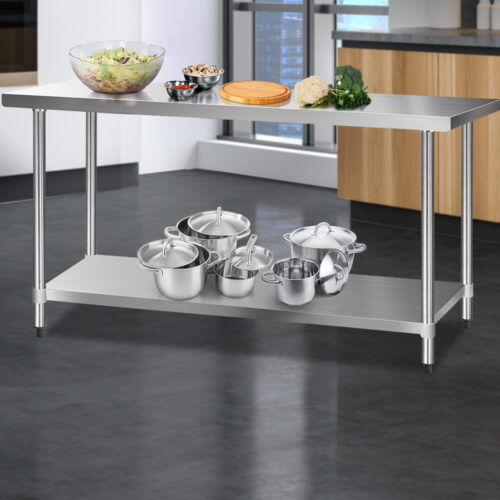 Cefito 1829x610mm Stainless Steel Kitchen Bench 430 - Image 7
