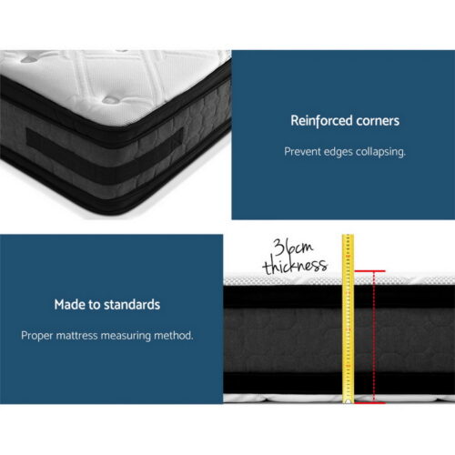 Giselle Bedding 36cm Mattress Cool Gel Memory Foam Double - Image 7
