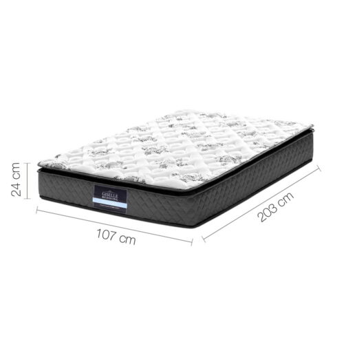 Giselle Bedding 24cm Mattress Pillow Top King Single - Image 2