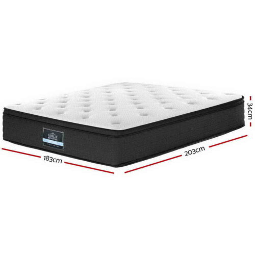 Giselle Bedding 34cm Mattress Euro Top King - Image 2