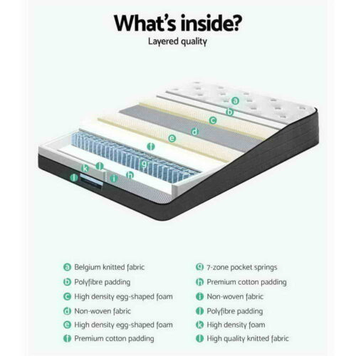 Giselle Bedding 34cm Mattress Euro Top King - Image 6