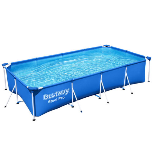 Bestway Swimming Pool 400x211x81cm Steel Frame Above Ground Pools 5700L - Image 2