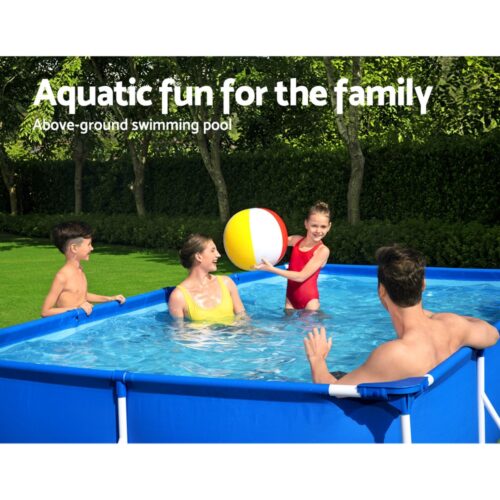 Bestway Swimming Pool 400x211x81cm Steel Frame Above Ground Pools 5700L - Image 4