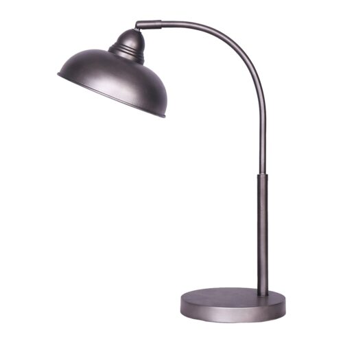 Sarantino Metal Desk Lamp in Dark Grey Finish - Image 2