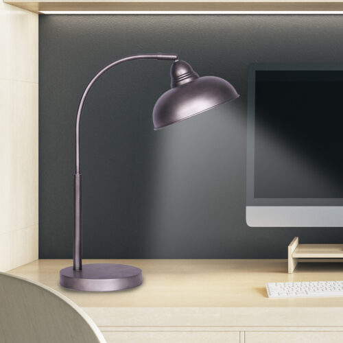 Sarantino Metal Desk Lamp in Dark Grey Finish - Image 7