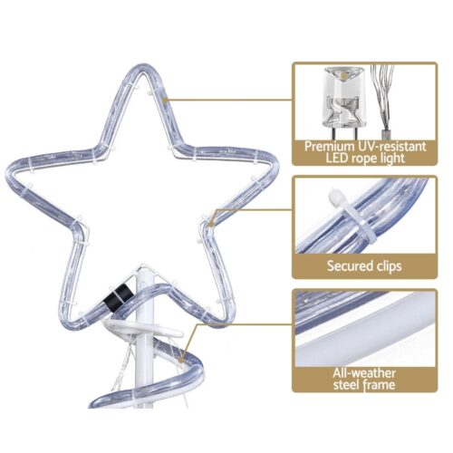 1.88M Christmas Lights Tree 288 LED Decorations Jingle Jollys - Image 4