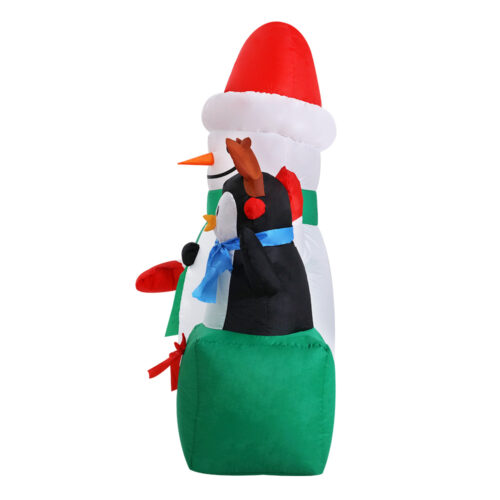 Jingle Jollys Christmas Inflatable Snowman 1.8M Illuminated Decorations - Image 5
