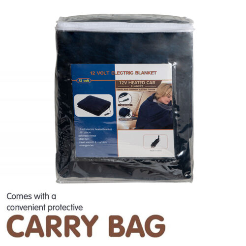 Laura Hill Heated Electric Car Blanket 150x110cm 12V  Blue - Image 6