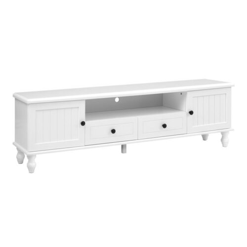 Artiss TV Cabinet Entertainment Unit 160cm White Kubi - Image 3