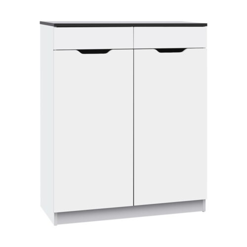 Artiss Shoe Rack Cabinet 30 Pairs White Eve - Image 3