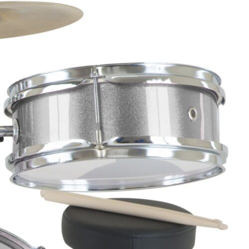 Karrera Childrens 4pc Drum Kit  Silver - Image 4