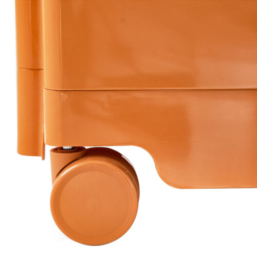 Artiss Storage Trolley Bedside Table 5 Tier Cart Boby Replica Orange - Image 3