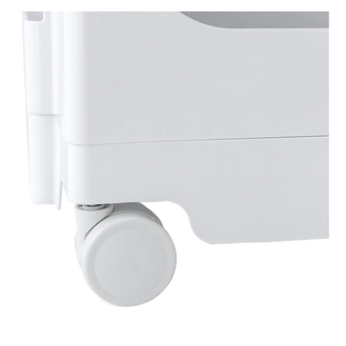 Artiss Storage Trolley Cart Bedside Table 5 Tier White - Image 3